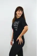 Women Baskılı Kadın T-Shirt Siyah