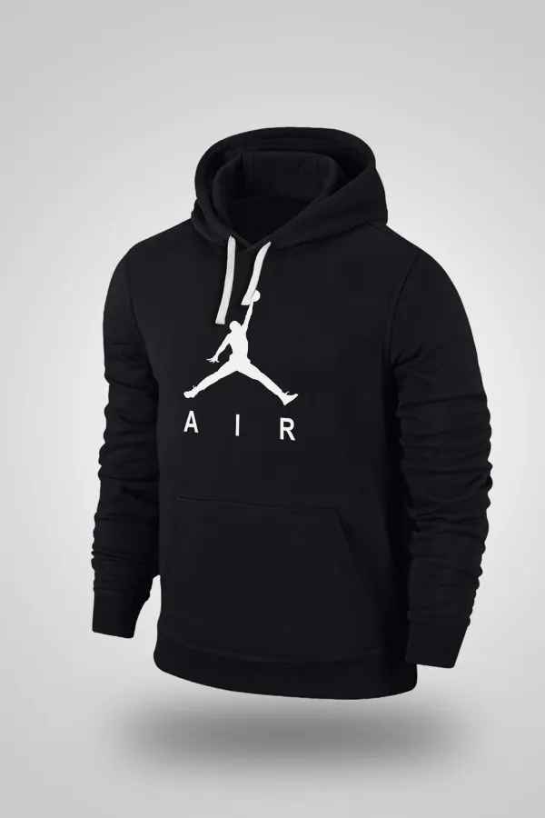 Air Jordan 03 Siyah NBA Erkek Kapşonlu Sweatshirt - Hoodie