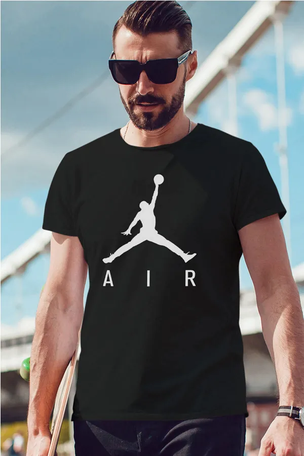 Air Jordan 03 Siyah NBA Erkek Tshirt - Tişört