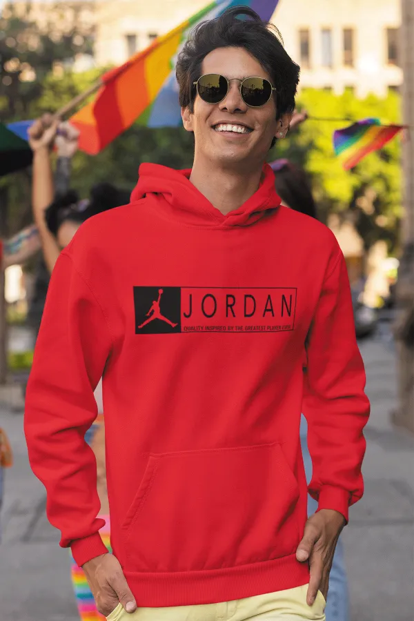 Air Jordan 13 Kırmızı NBA Erkek Kapşonlu Sweatshirt - Hoodie